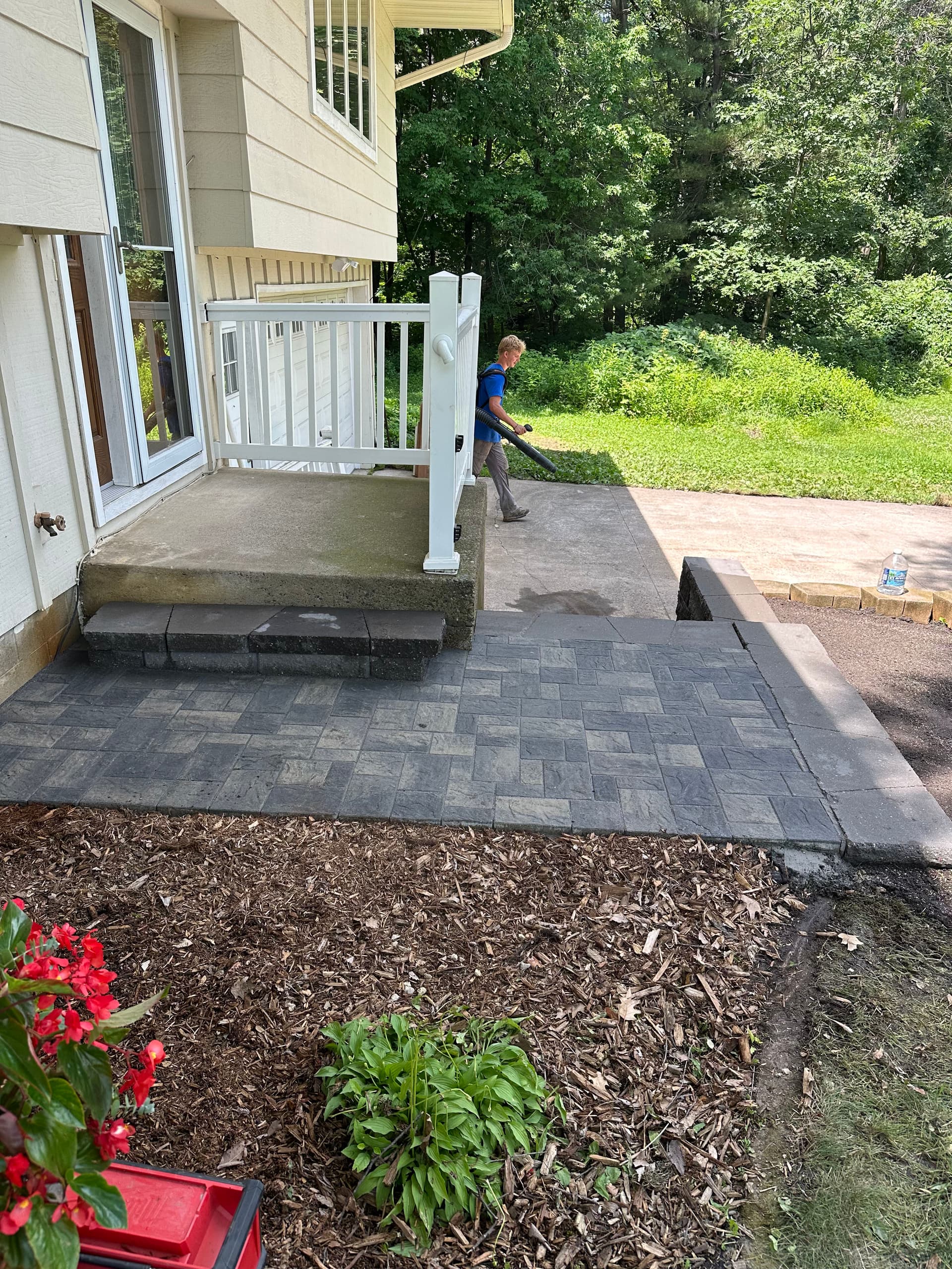 Gallery photos for Paver Walkway Extension and New Stair System in Wright County: Image #2