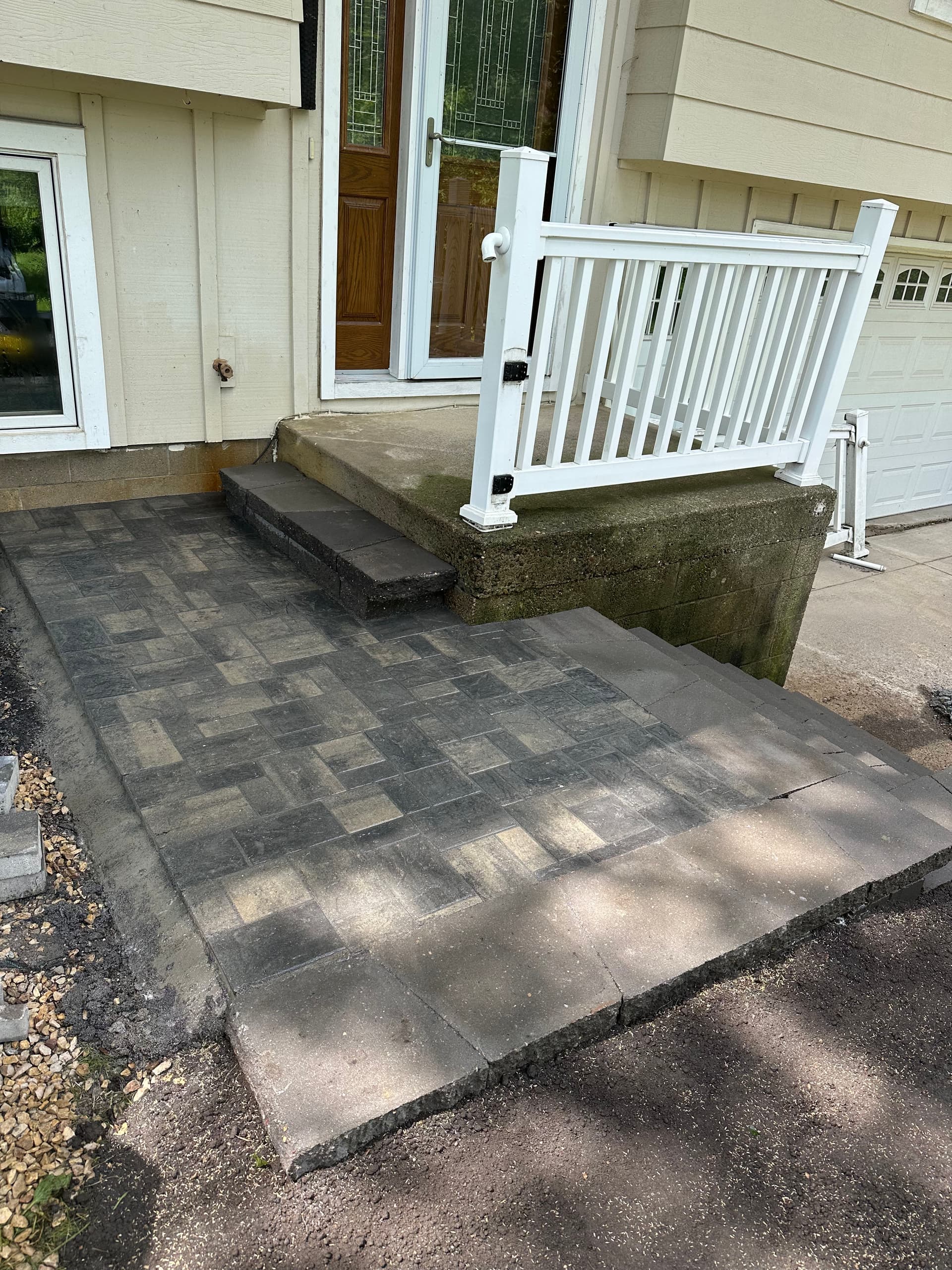 Gallery photos for Paver Walkway Extension and New Stair System in Wright County: Image #4