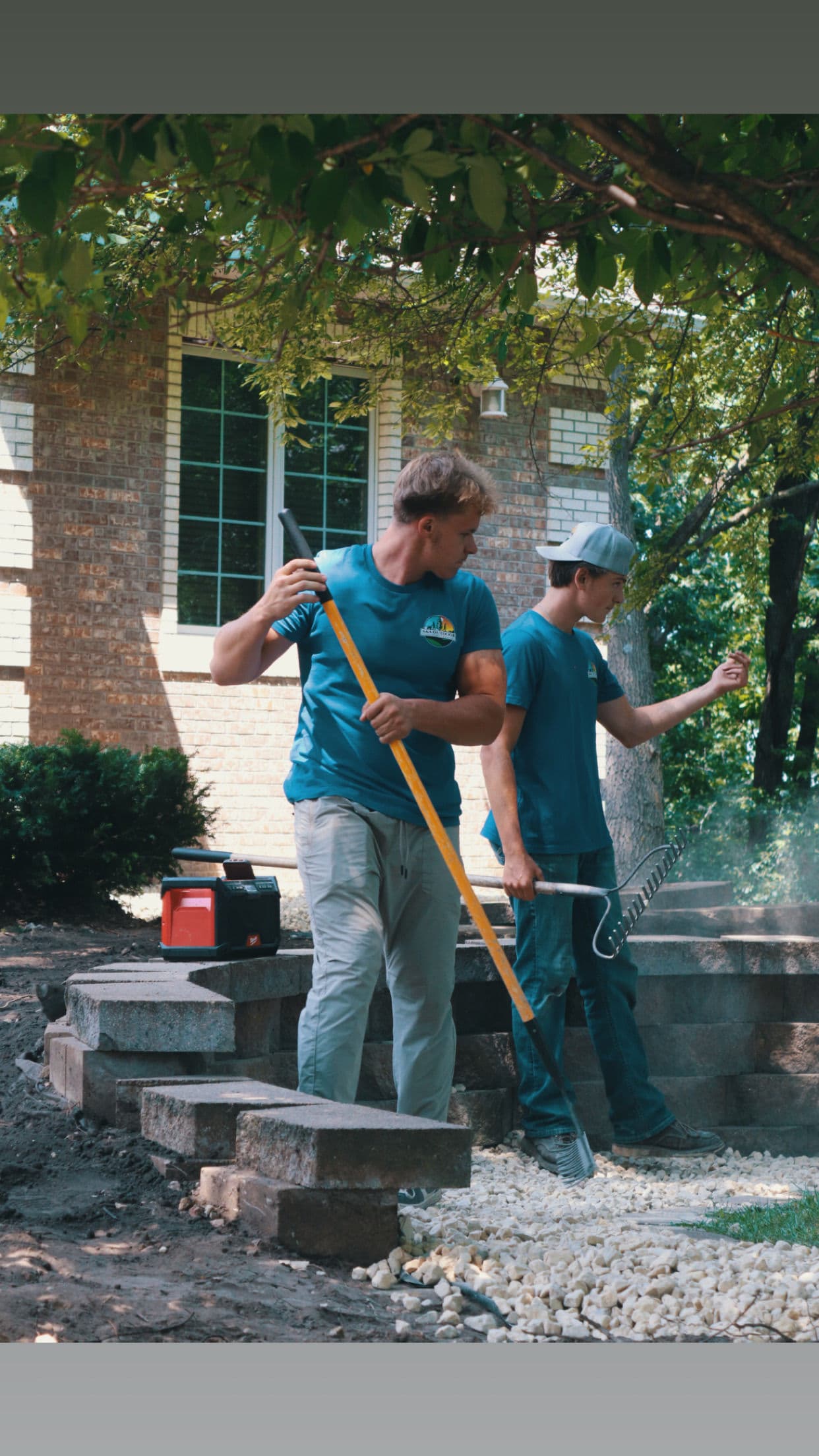 Gallery photos for 30+ Yards of Rock Removed and Replaced with Fresh Buff Limestone: Image #6