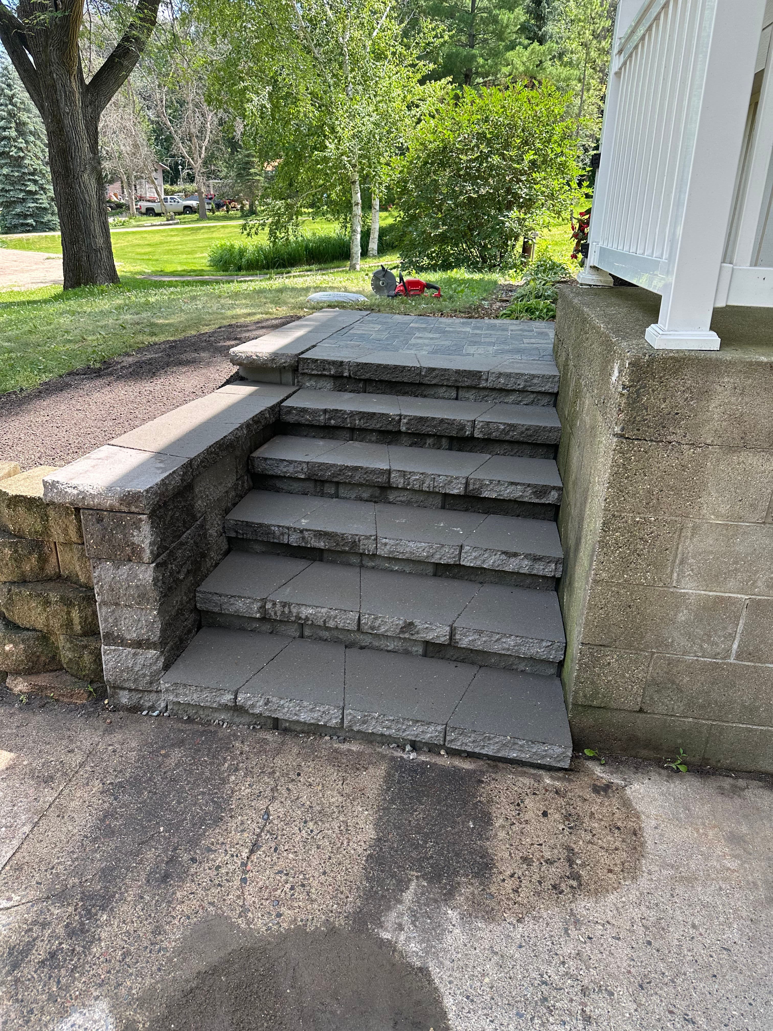 Project Paver Walkway Extension and New Stair System in Wright County image