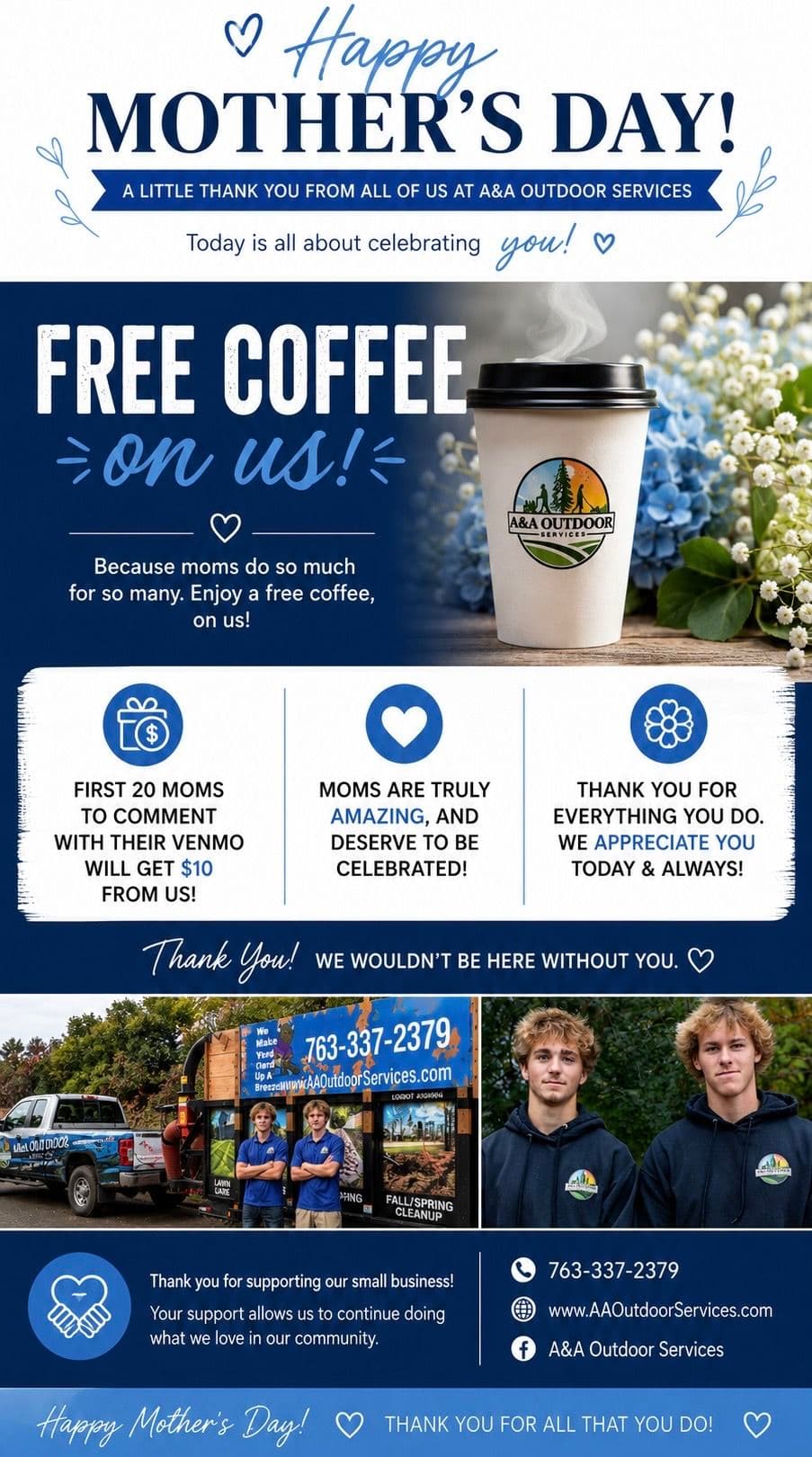 Happy Mother's Day from A&A Outdoor Services image